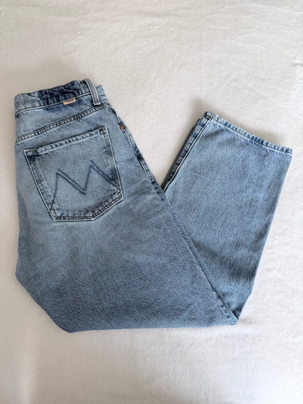 MOTHER Light Blue women’s  Straight Jeans